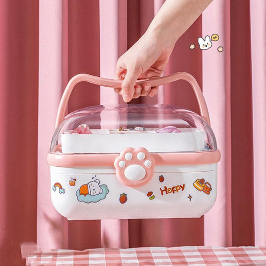 Caja de almacenamiento estética de gatos