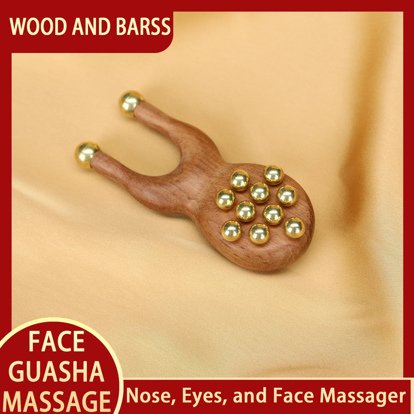 Guasha Face Facial Massager Tool Kansa Wand