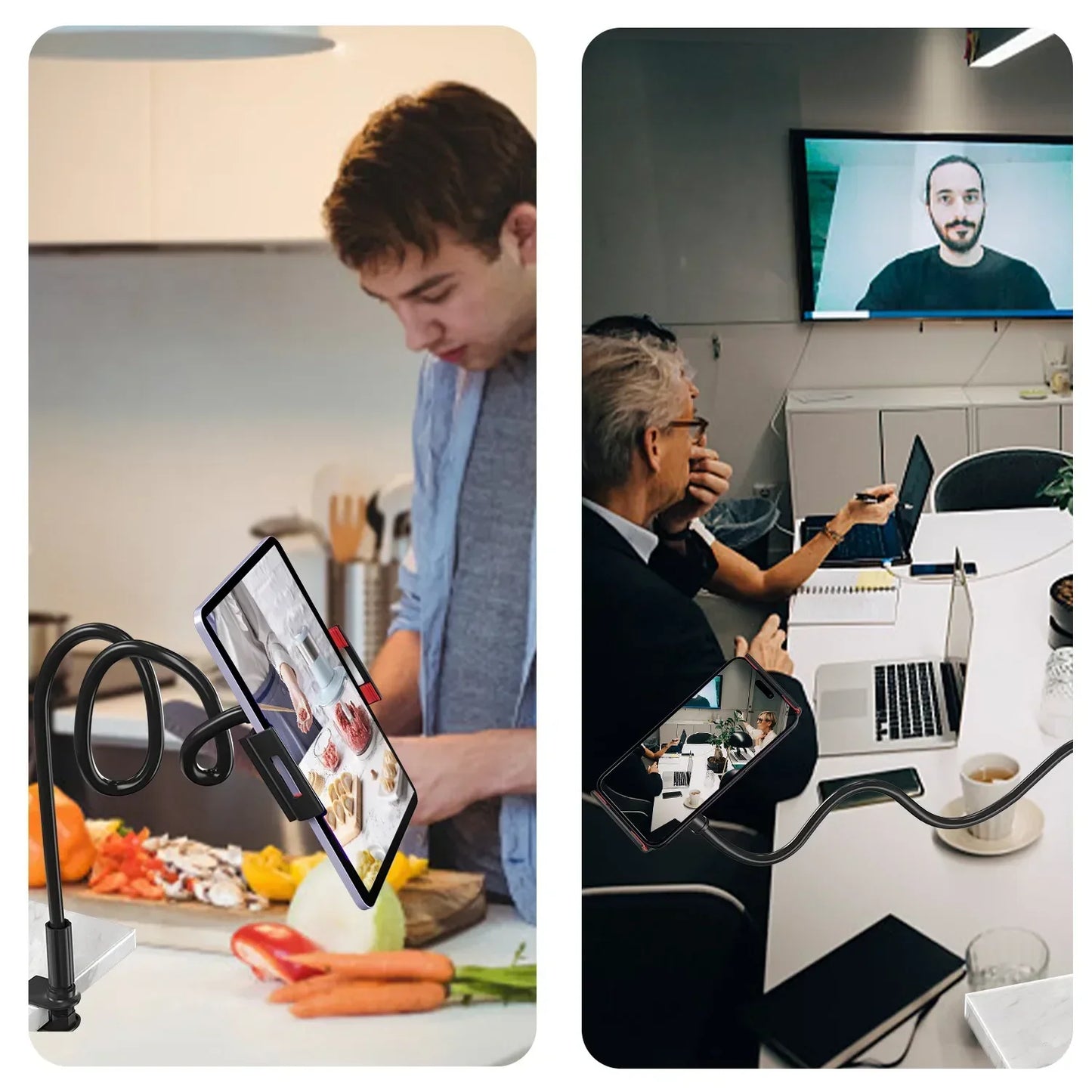 360 Degrees Lazy Bed Gooseneck Cell Phone Tablet Stand Adjustable Flexible Arm Mount Clip IPad Tablet IPhone Samsung Accessories