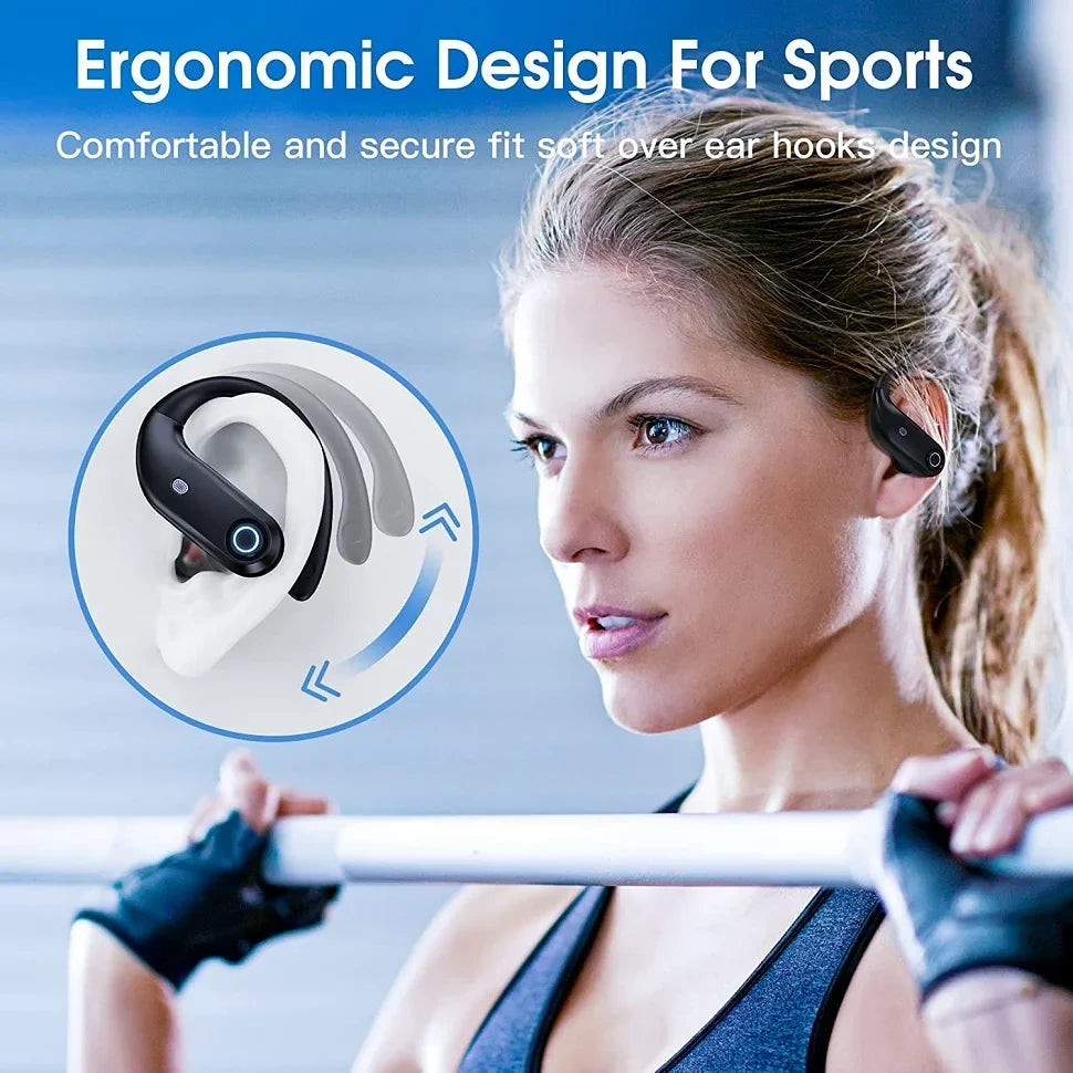 Bluetooth Earphones Wireless Earbuds with Wireless Charging Case Stereo Sound Headphones Built-in Mic In-Ear Headsets Deep Bass