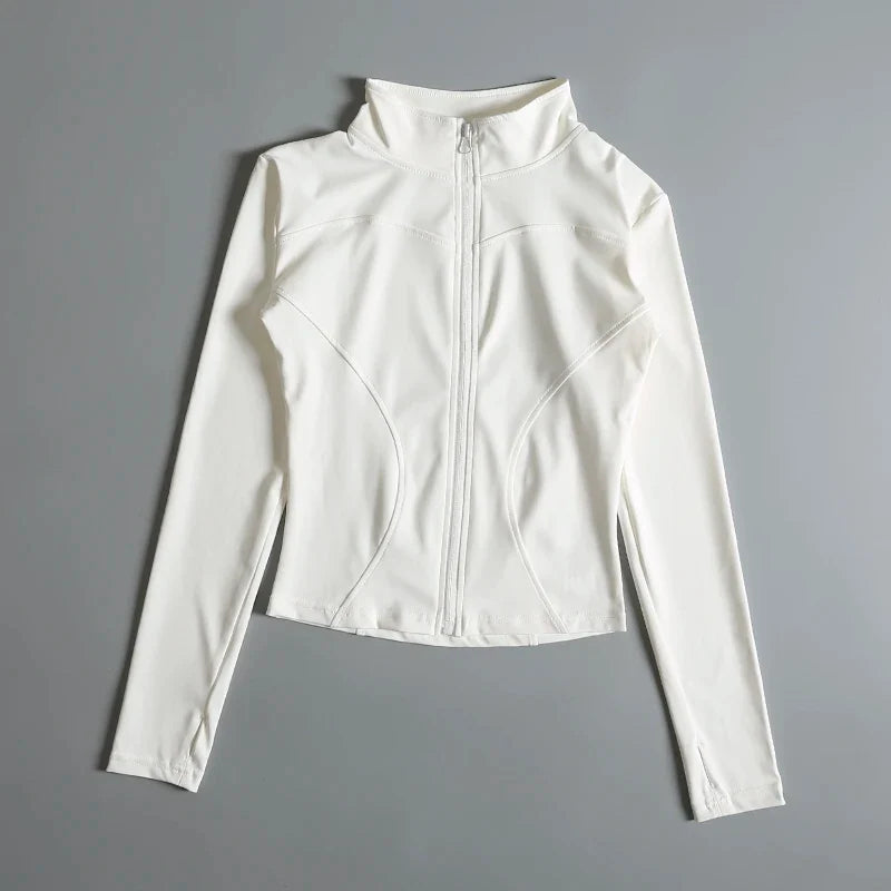 Women Long Sleeve Yoga Jacket for Peak Performance