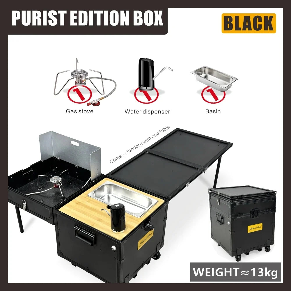 Camping Outdoor Portable Mobile Kitchen Car Self Driving Tour Camping Wilderness Equipment