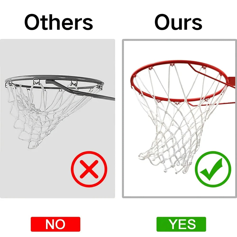 Basketball Rack Net Standard Basketball Hoops Net Durable Indoor Outdoor Replacement Detachable Basketball Net Netting Sports
