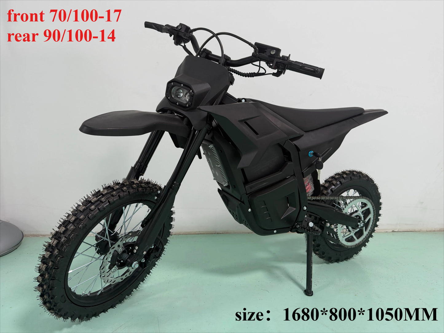 New Off Road Motorcycle Speak 6000W Powerful Motor 72V25AH Battery 75km/h Electric Bicycle 17inch Tire Mountain Electric E-bike