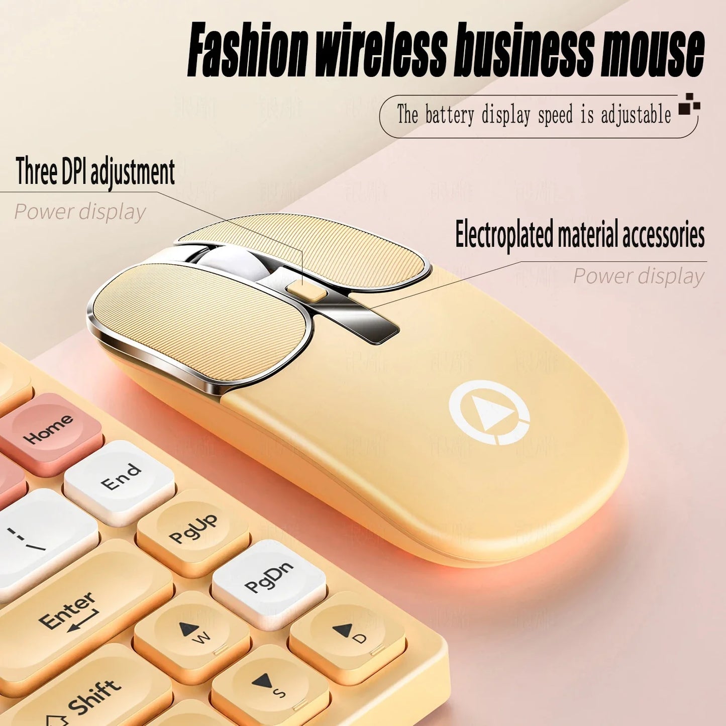 KM02 Wireless Keyboard And Mouse Set Rechargeable Type-c Computer Accessories External Keyboard And Mouse Stable Network Transmi