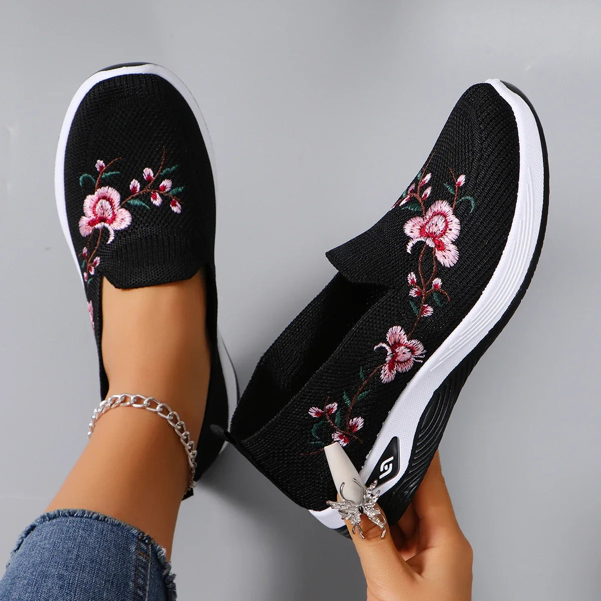 Women's summer breathable mesh flat shoes，women's shoes，casual sneakers shoes, clearance free shipping