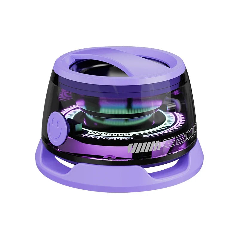 Mini Magnetic Bluetooth Speaker Portable Phone Holder RGB Lighting Speaker BT5.3 Mini Sound Box 7 Hours Playback Easy to Carry