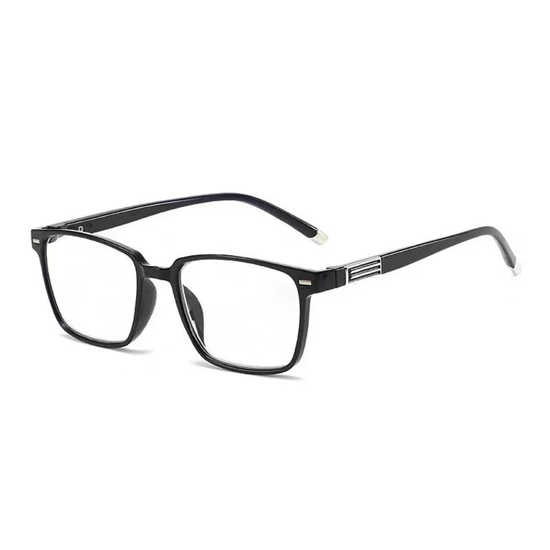 Square-framed reading glasses, anti-blue light and anti-fatigue, specially designed for middle-aged and elderly people, unisex.