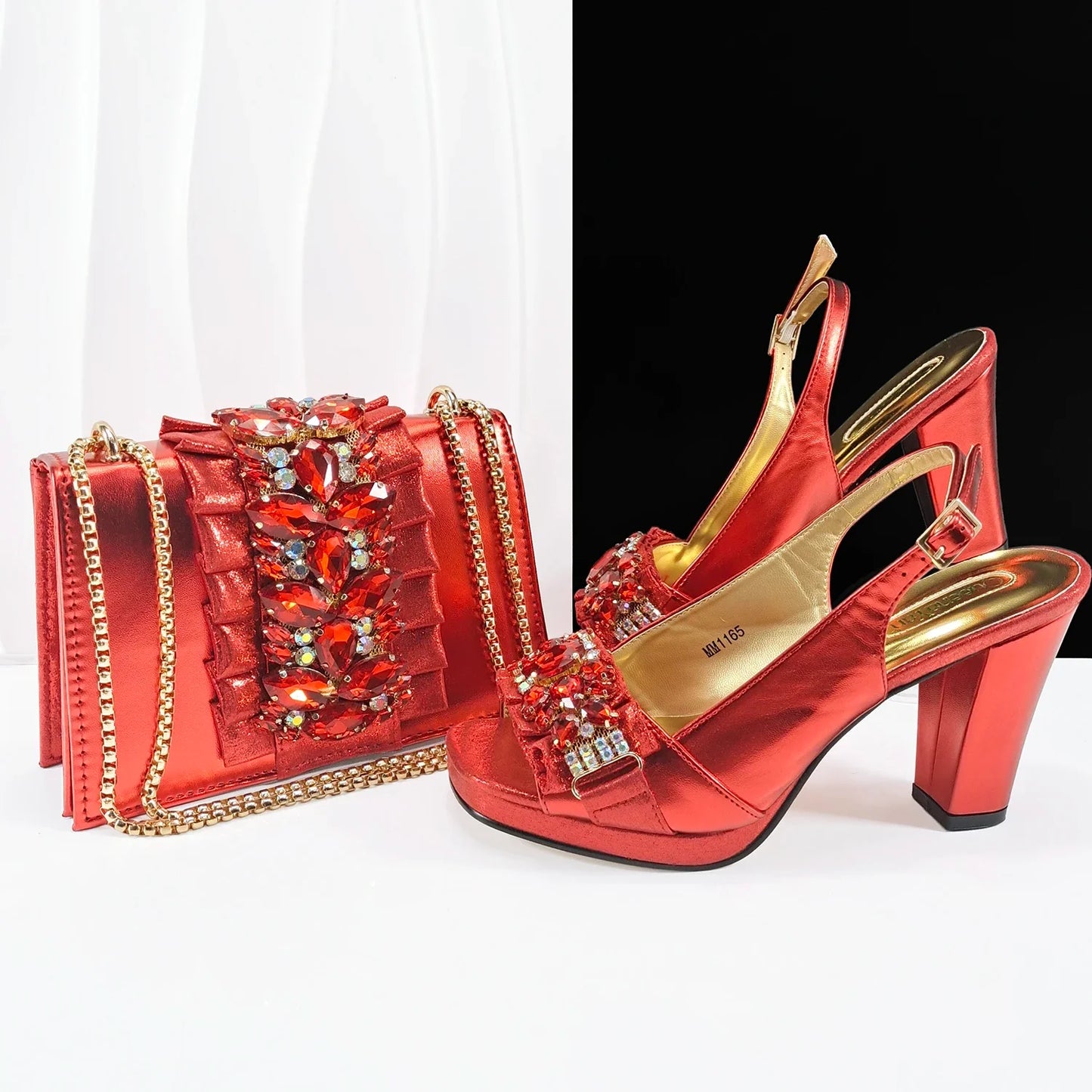 doershow  Lastest Italian Design Fashion Style Ladies Shoes with Matching Bag Set 2025 Nigerian Shoes and Bag Set HFG1-2