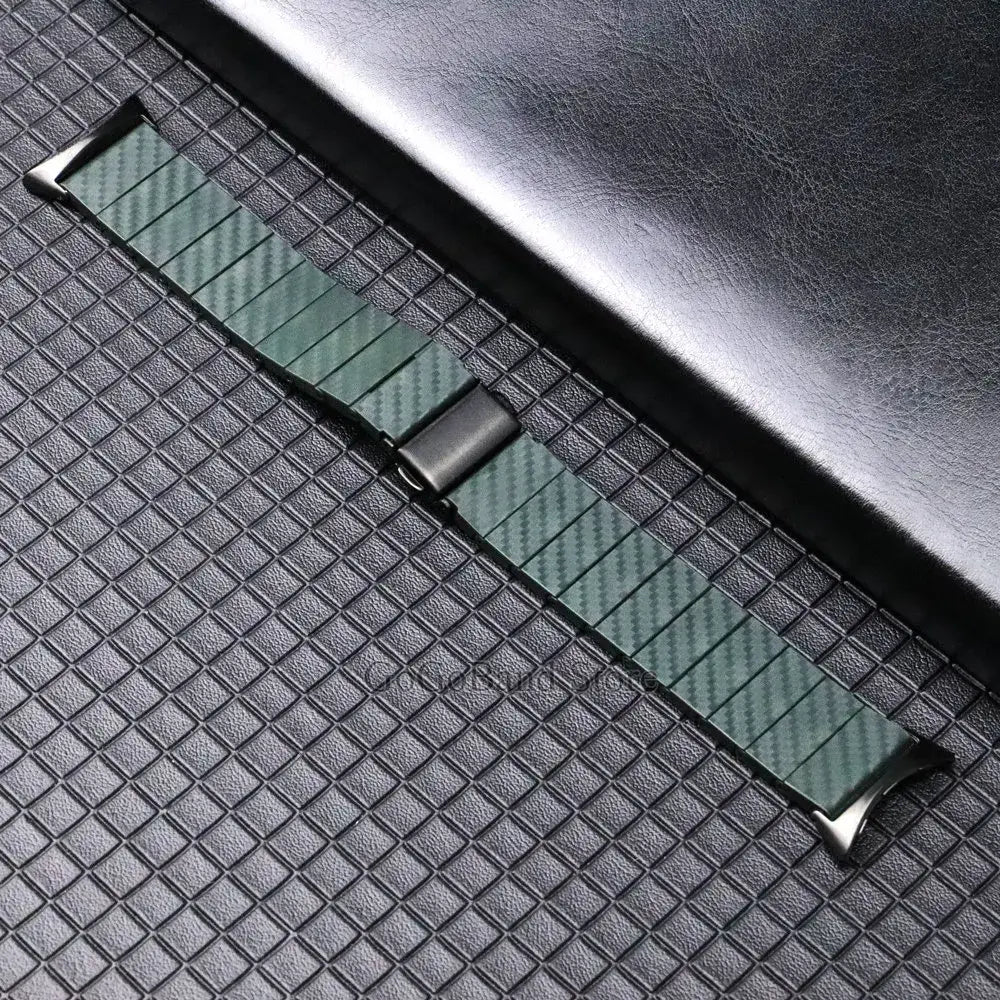 Google Pixel Watch 5, 4 & 3 41mm Carbon Fiber Pattern Link Band