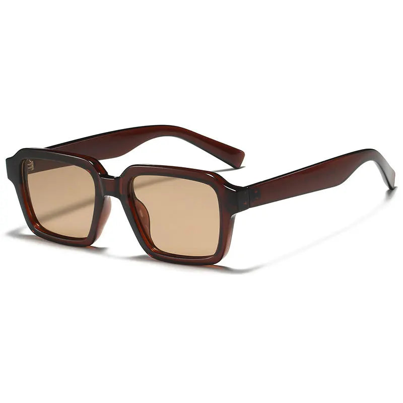 Ins Popular Fashion Square Sunglasses Women Retro GREEN Shades UV400 Men Trending Sun Glasses
