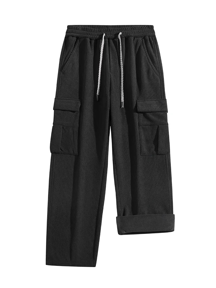 Cozy and Practical Fleece Lined Cargo Pants
