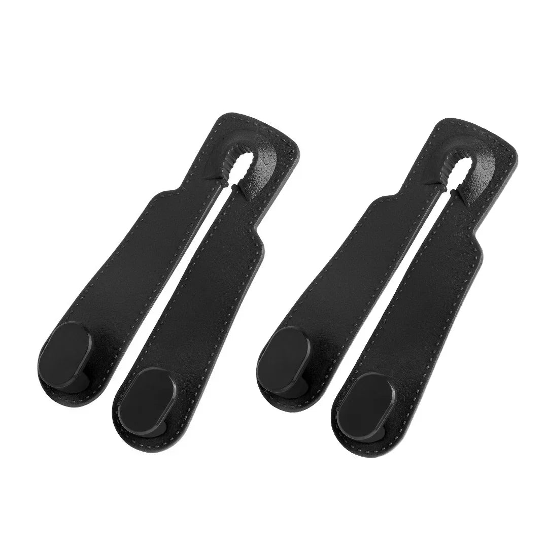 Gancho trasero para asiento de coche de gamuza con doble cabeza, gancho pequeño de almacenamiento trasero, suministros de decoración interior del coche