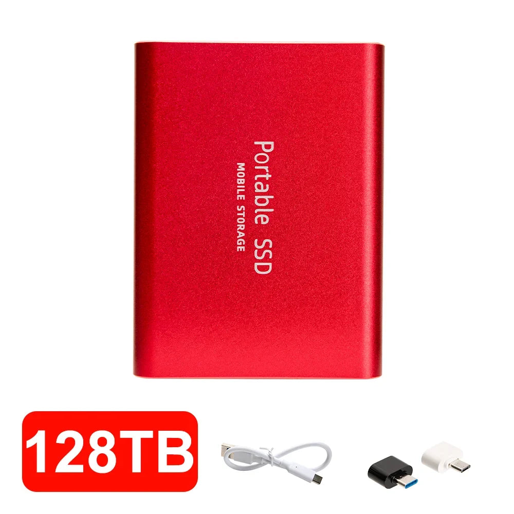 4TB Mini External Solid State Drive Portable SSD 8TB Hard Drive Small Size Quick Read Write Travel Backup Storage
