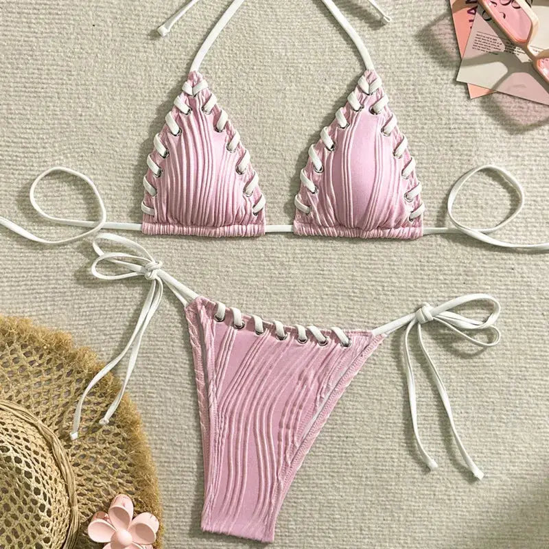 Accessories Sexikinis Swim Two-Piece Swimsuit Women's Beachwear Set + Stylish & Premium