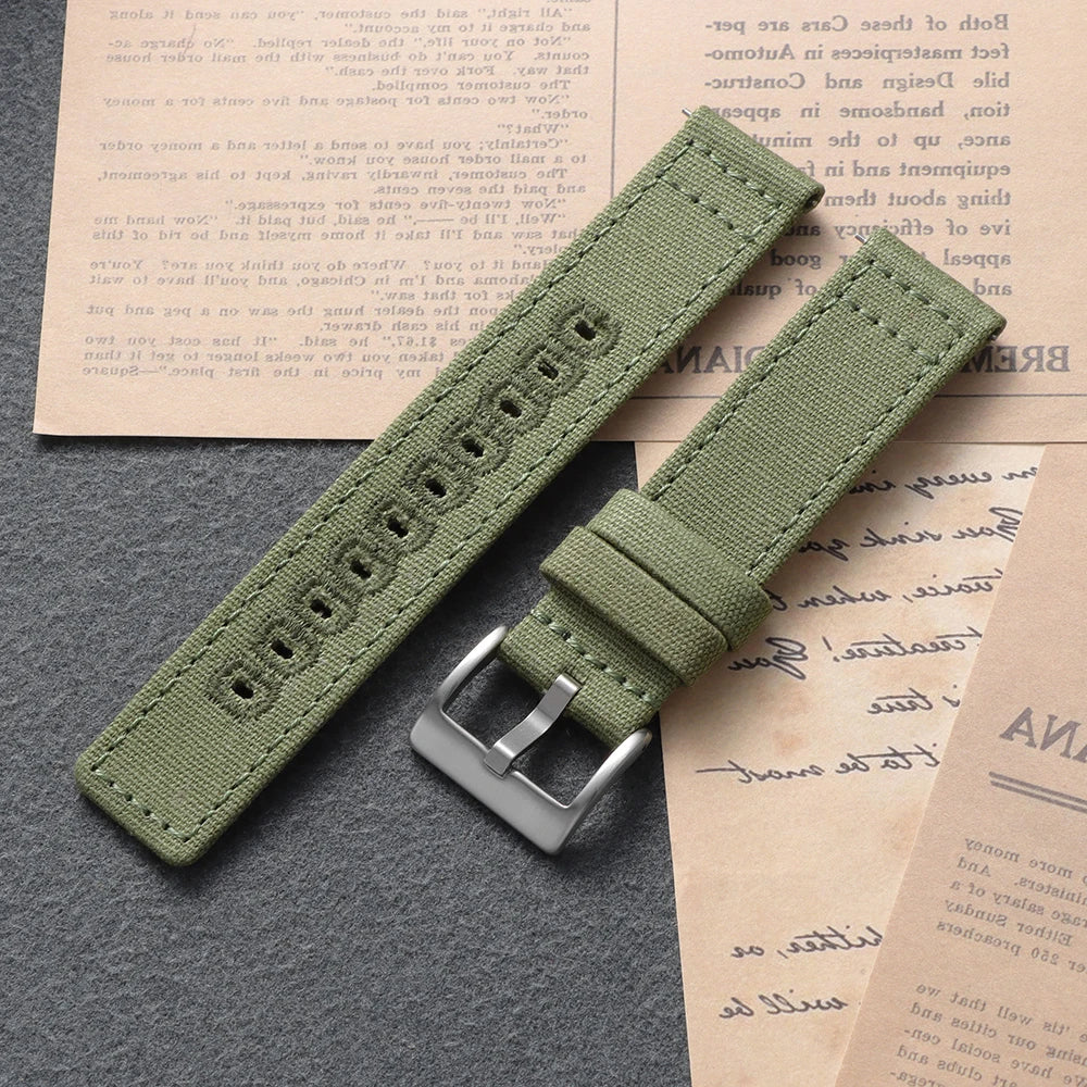 Motorola Moto Watch Stitched Canvas Nylon Band