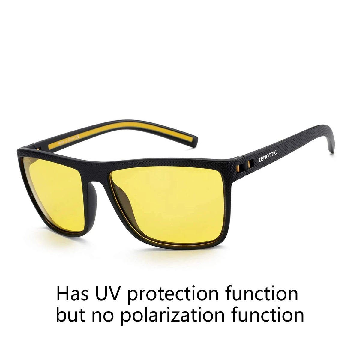 ZENOTTIC Polarized Sunglasses for Men Lightweight TR90 Frame UV400 Protection Square Sun Glasses