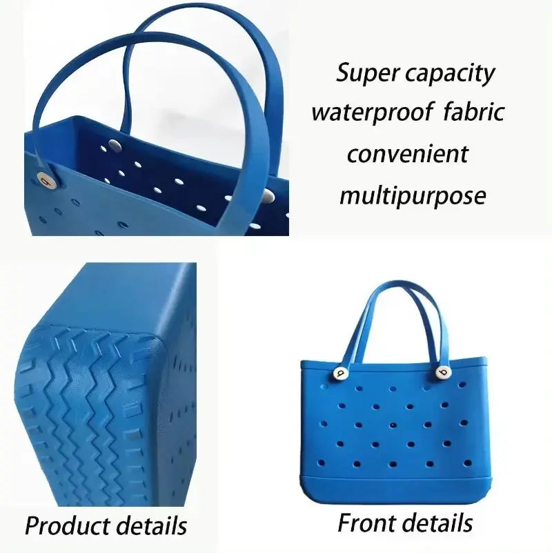 T-Shirts Sexikinis Swim EVA Beach Bag Women's Waterproof Tote Stylish Outings Lightweight