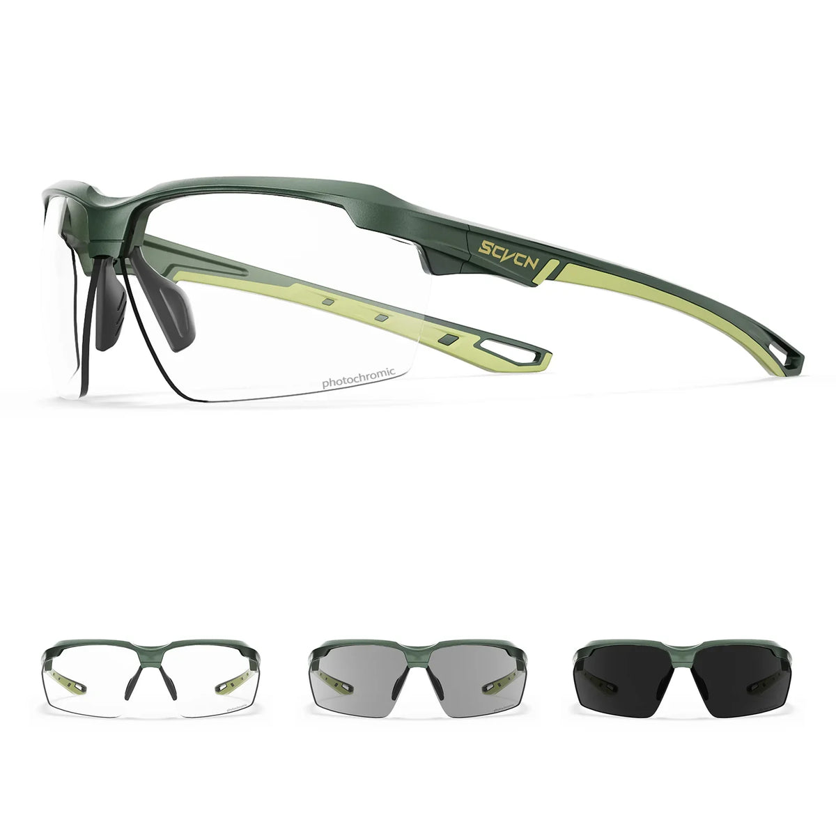 SCVCN Photochromic Bike Glasses UV400 Men Women Cycling Sunglasses MTB Mountain Outdoor Sports Eyewear Driving Fishing Camping