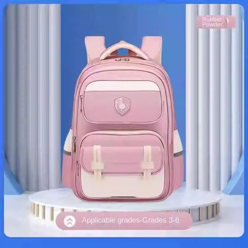Sun Eight Orthopedic School Bag Grade 3-6 Primary Student Shoulder Backpack Large Capacity Light Water Proof Mochilas Escolares