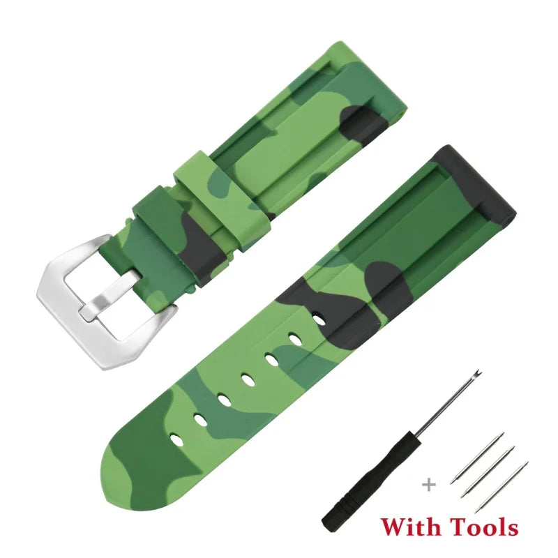 Garmin 18/20/22mm Quick Release Camo Silicone Sport Band