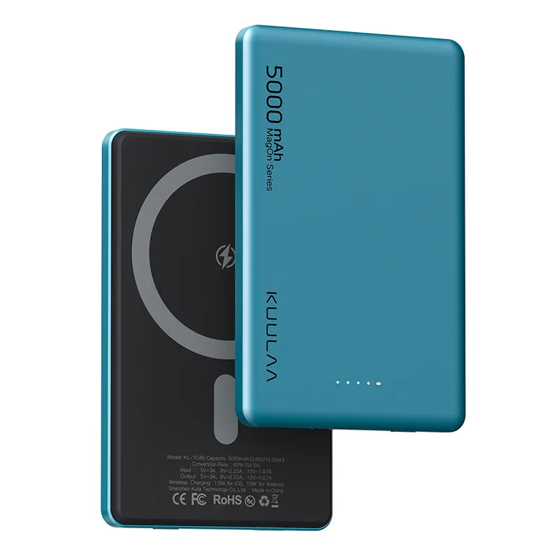 KUULAA Magsafe Power Bank 5000mAh Magnetic Wireless Phone Charger External Battery 20W Fast Charging For iPhone 15 14 PowerBank