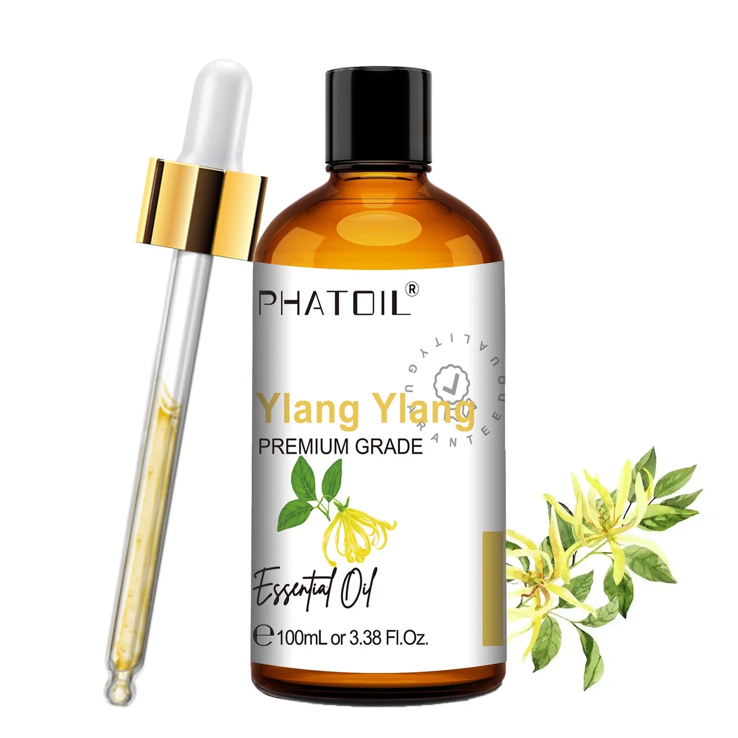 PHATOIL Natural Essential Oil for Diffuser Candle Making-100ml Sandalwood Eucalyptus Citronella Lavender Vanilla Essential Oils