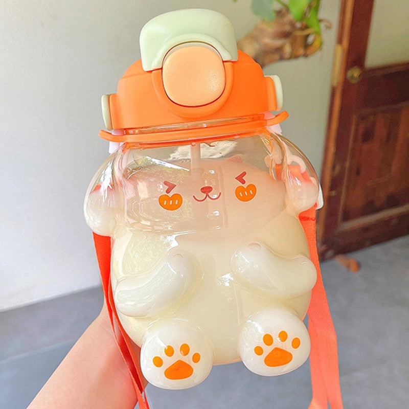 Botella de agua transparente para conejos