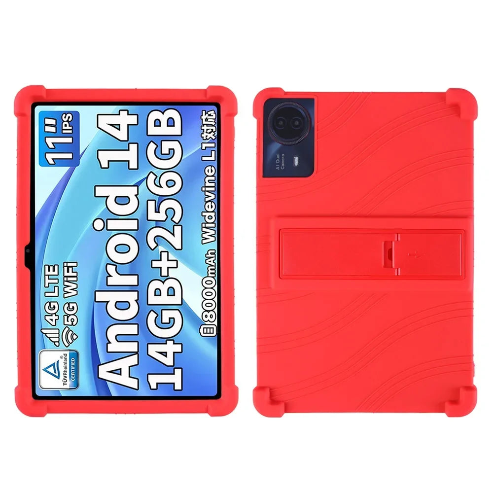 For ODEA S11 10.95inch Tablet Case Tablet Shockproof Cover Android14 Tablet Kids Silicon Stand Protective Shell Soft