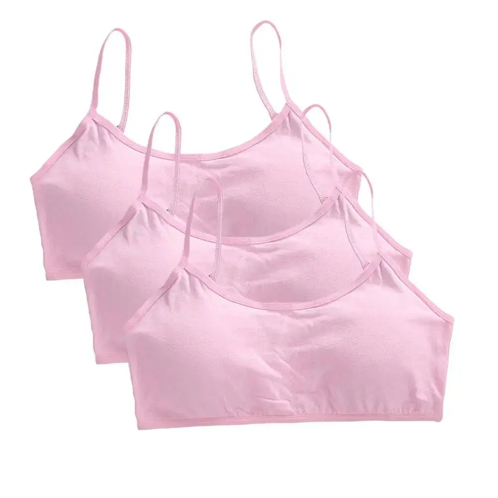 Girls Breathable Cotton Bras