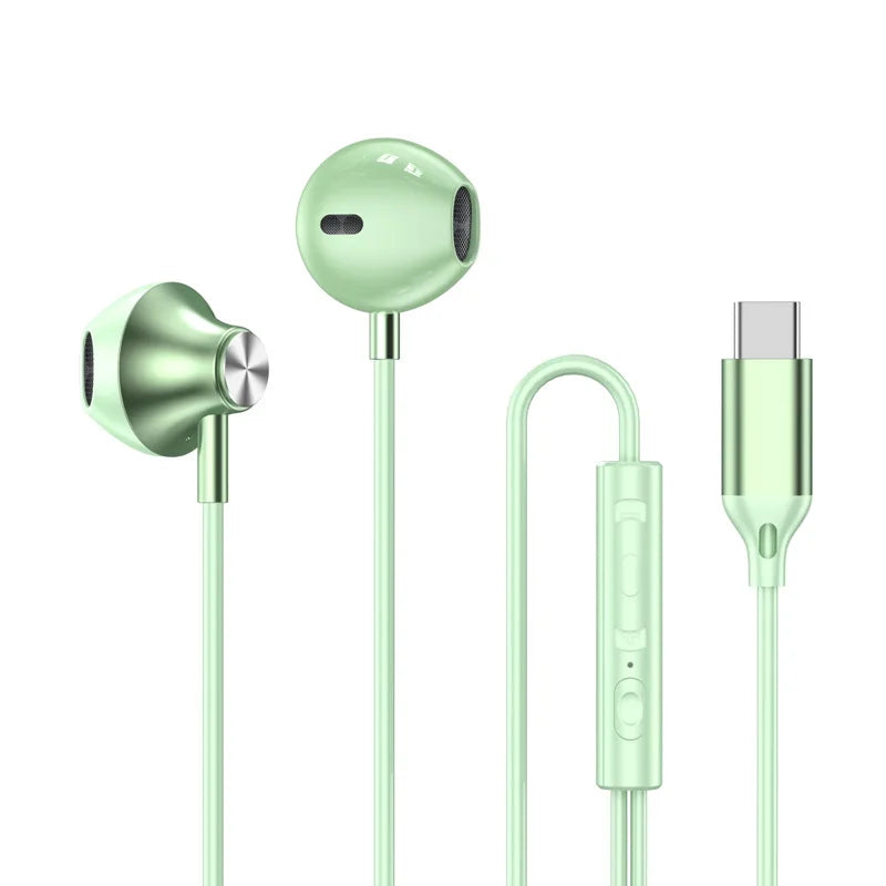 For Samsung Headphones USB Type C Earphones 3.5mm Headset With MIC Remote Control Earplugs For Galaxy S26 S25 S24 S23 S22 Ultra