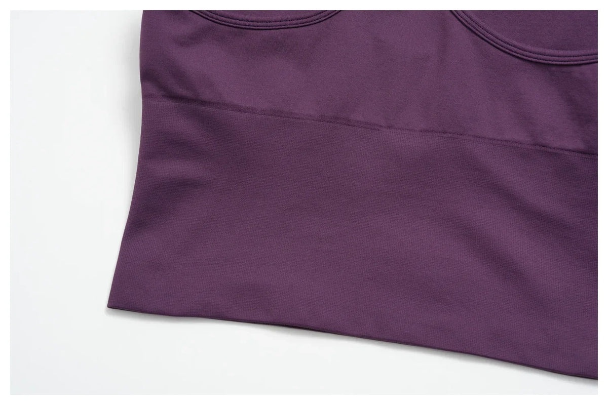 Seamless Yoga Sets Women Breathable V Neck Shockproof Sports Vest Fitness Suit Outwear High Waist Shorts Training Fitness Suit