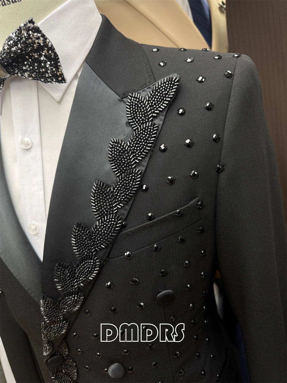 2-Piece Luxury Suit Set for Men, Jacket and Pants Double Breasted Suit