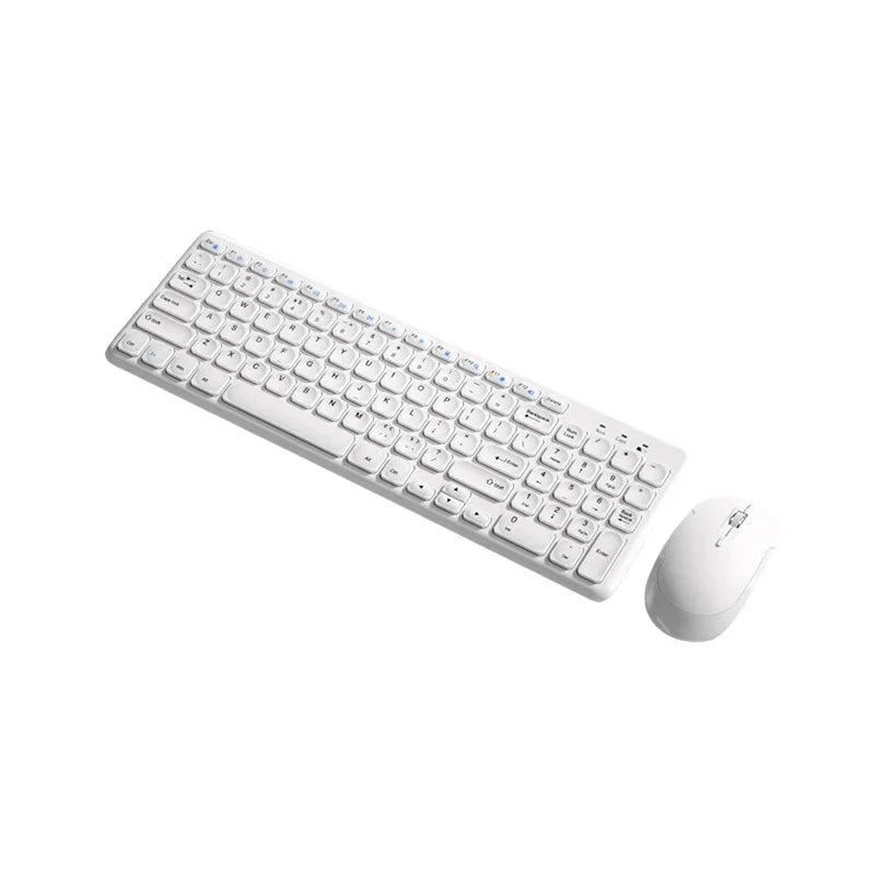B.O.W HW256 Ultra-thin wireless keyboard and mouse set, 2.4G wireless set, 96 keys