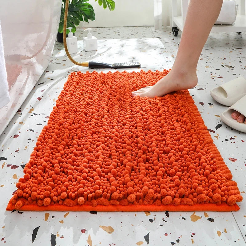 1 Piece Bathroom Carpet Bath Mat, Non-Slip Super Thick Lotus Pine Soft
