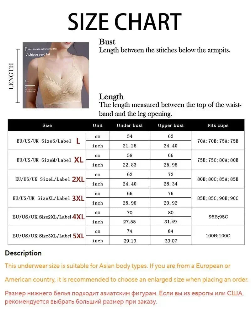 L-6L Mujeres Sujetador Grande Push Up Seda de Hielo Sin Costuras Sujetador Bralette Encaje Sin Aros Sujetadores de Verano Talla Grande Lencería Ropa Interior 15019
