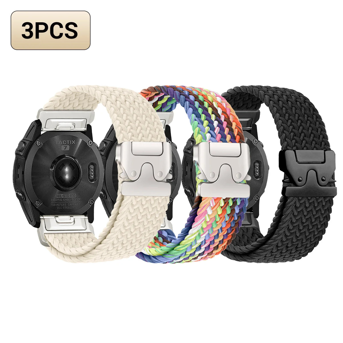 Garmin QuickFit 20/22/26mm Braided Stretch Nylon Band