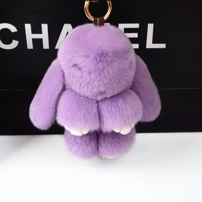 Llaveros de peluche de conejitos suaves