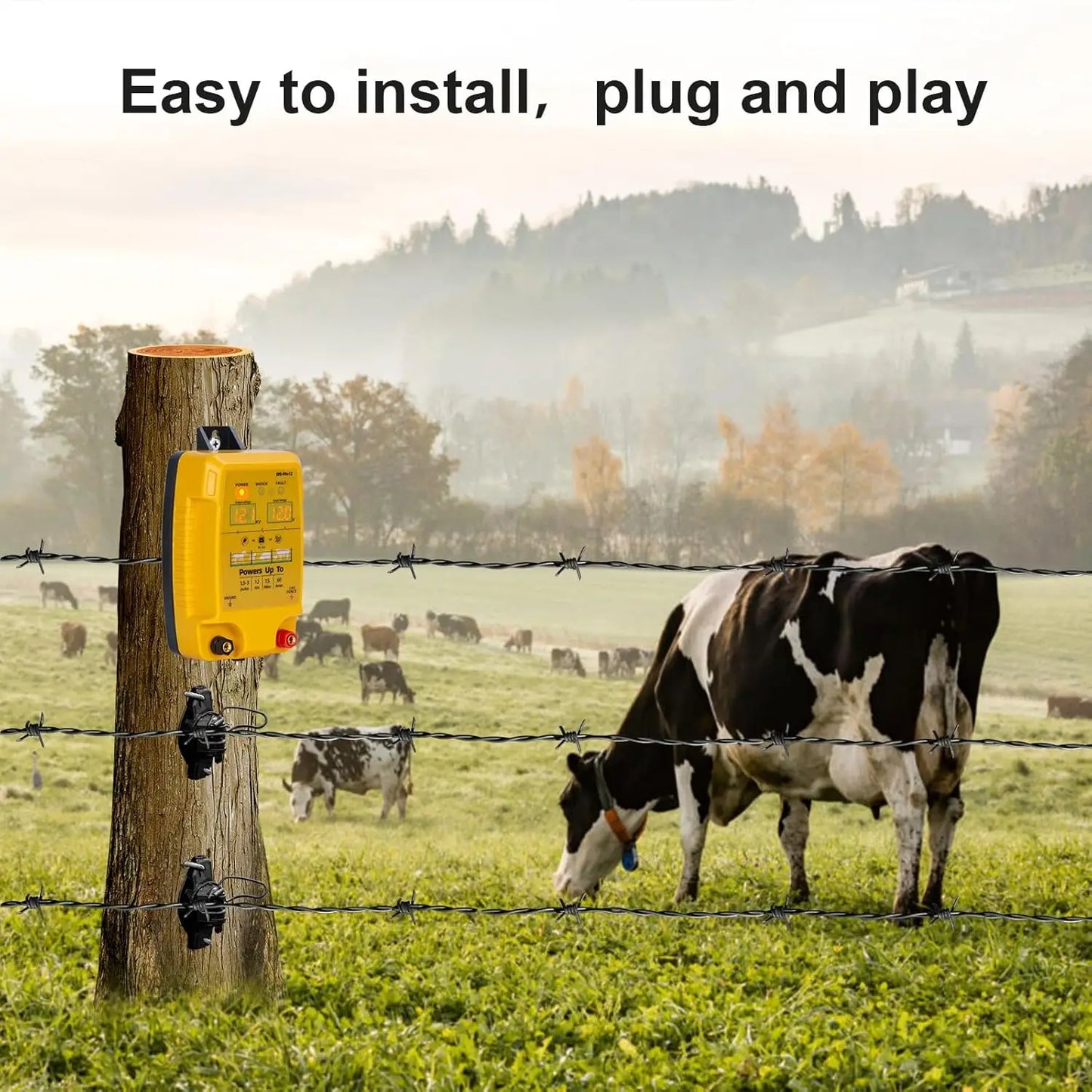 12km Electric Fence, Animal Fence, Animals, Poultry Farming, Shepherd, Waterproof Fence Tool