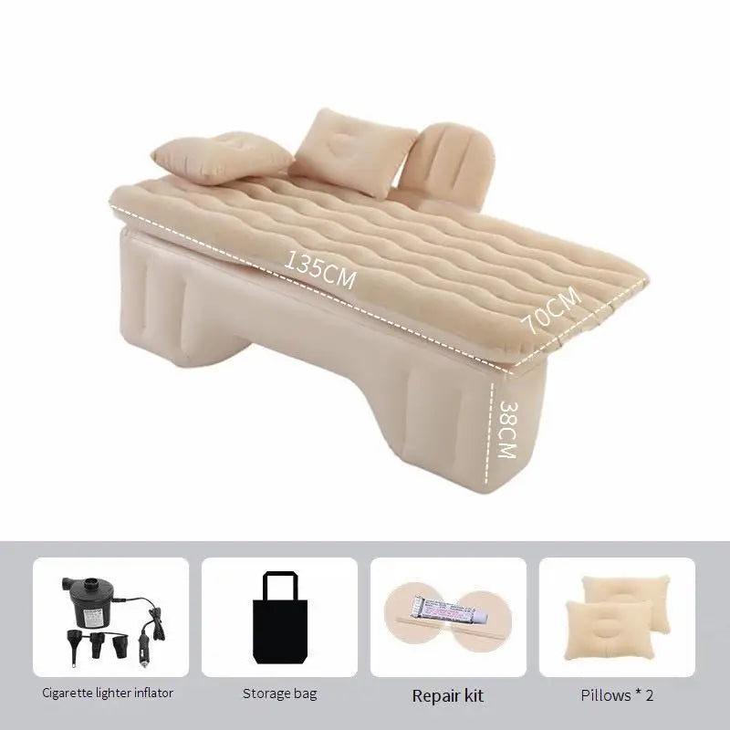 Outdoor Camping Mat Sofa Cushion Car Air Inflatable Travel Mattress Bed Universal for Back Seat Multi functional Sofa Pillow