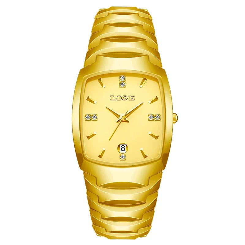 Women's Tonneau Crystal Marker Bracelet Watch