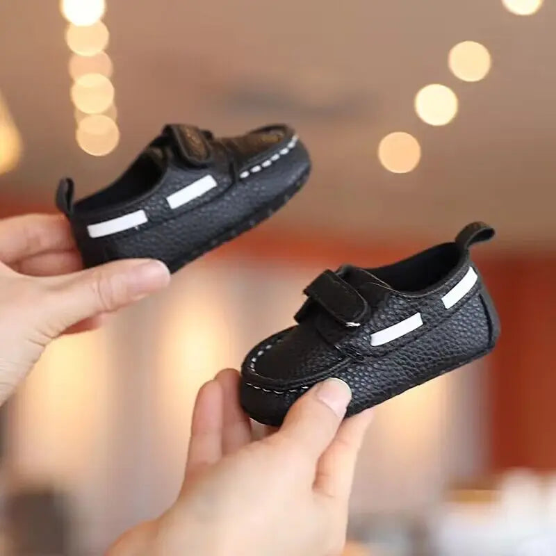 Newborn Baby Boss Boys Formal Shoes Fashion PU Leather Shoe for 1st Birthday Wedding Party Footwear