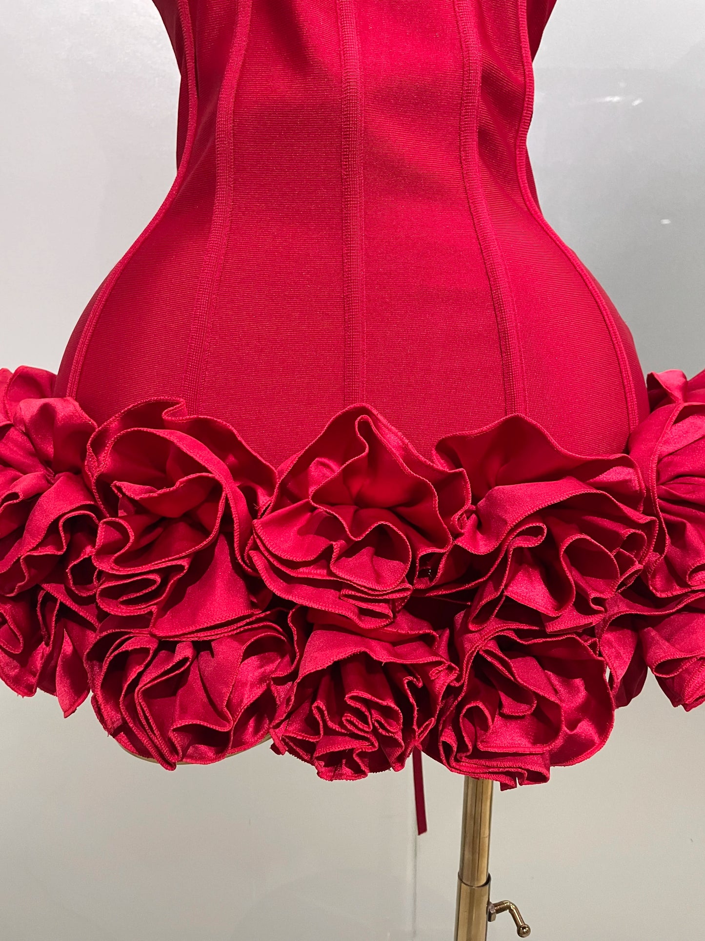 Sexy Evening Bandage Dress Strapless Bodycon Flowers Mini Celebrity
