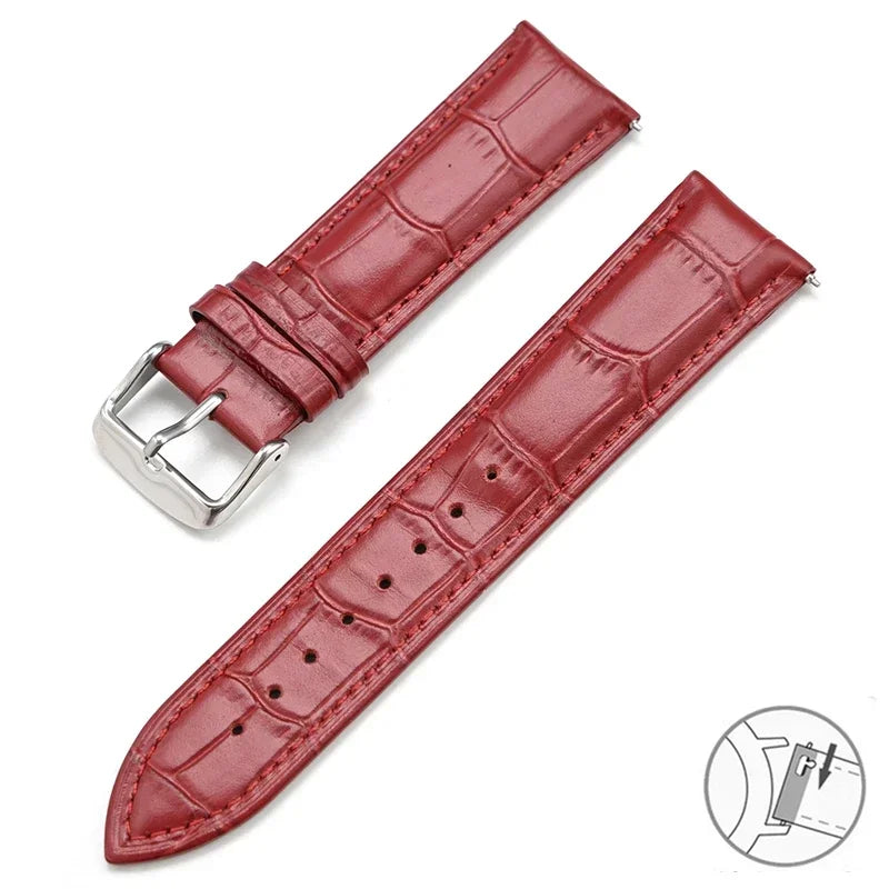COROS PACE & APEX Croc-Embossed Leather Band