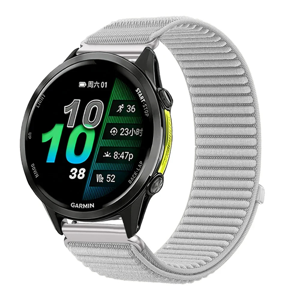 Garmin 18/20/22mm Quick Release Breathable Ribbed Nylon Loop Band