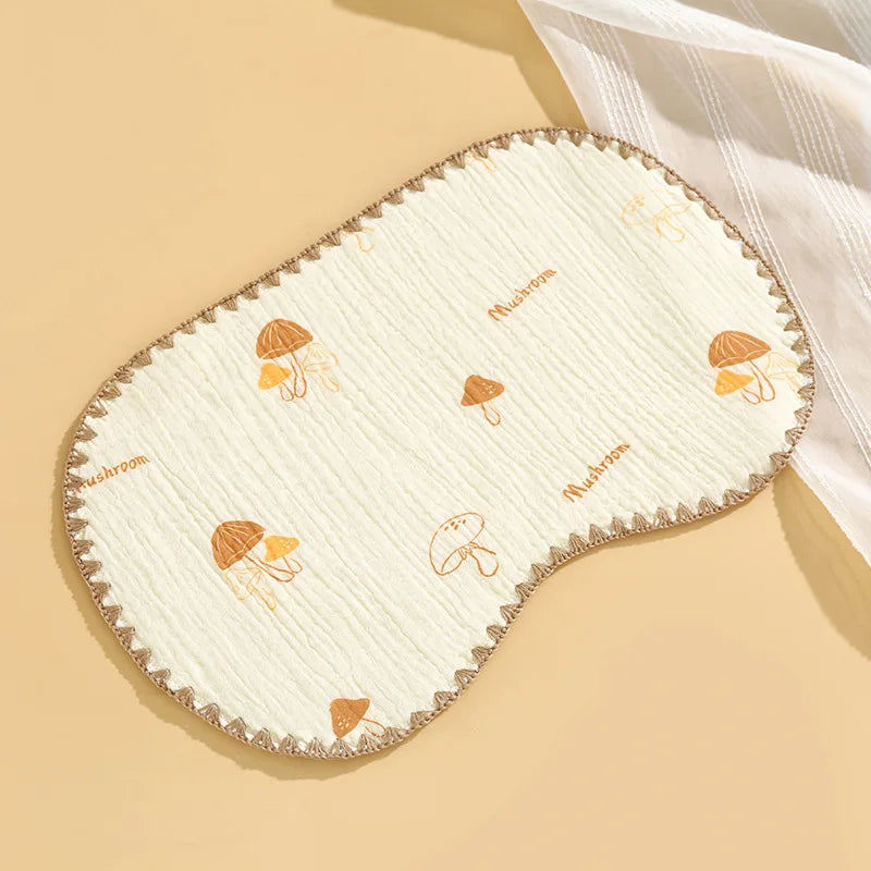 Newborn Baby 10-layer Cotton Gauze Flat Pillow Newborn Pillow Towel Baby Cloud Pillow Anti-vomiting Pillow