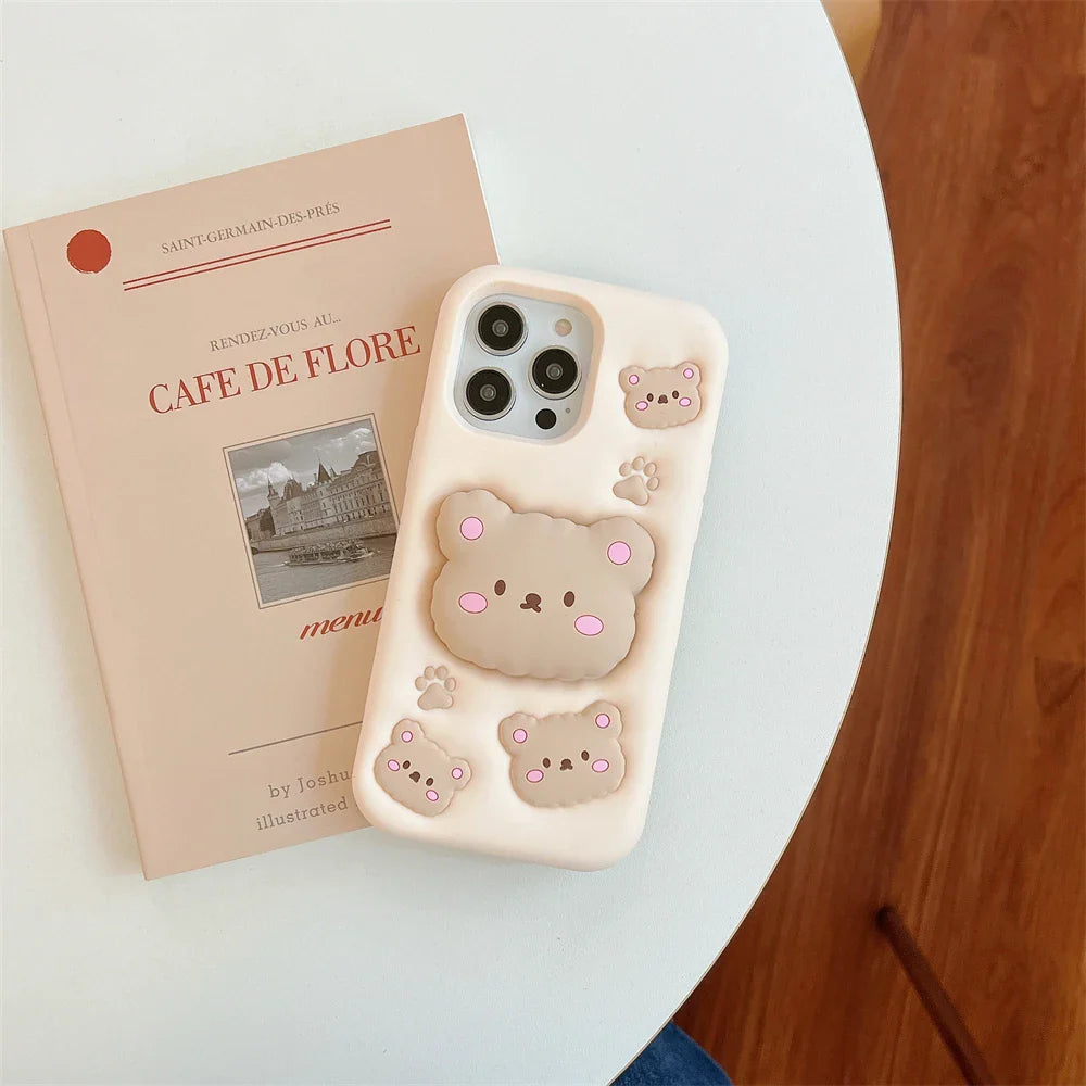 Funda de iPhone de oso linda