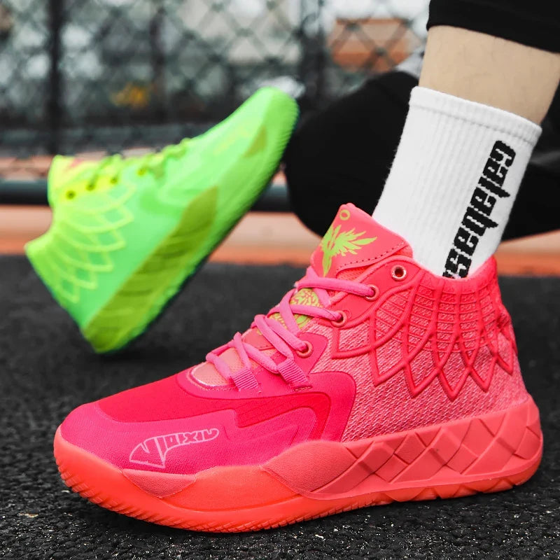 Three-Ball Generation Lamelo Ball Basketball Shoes Yin-Yang High-Top Practical Youth Student Basketball Shoes Men's Sports Shoes