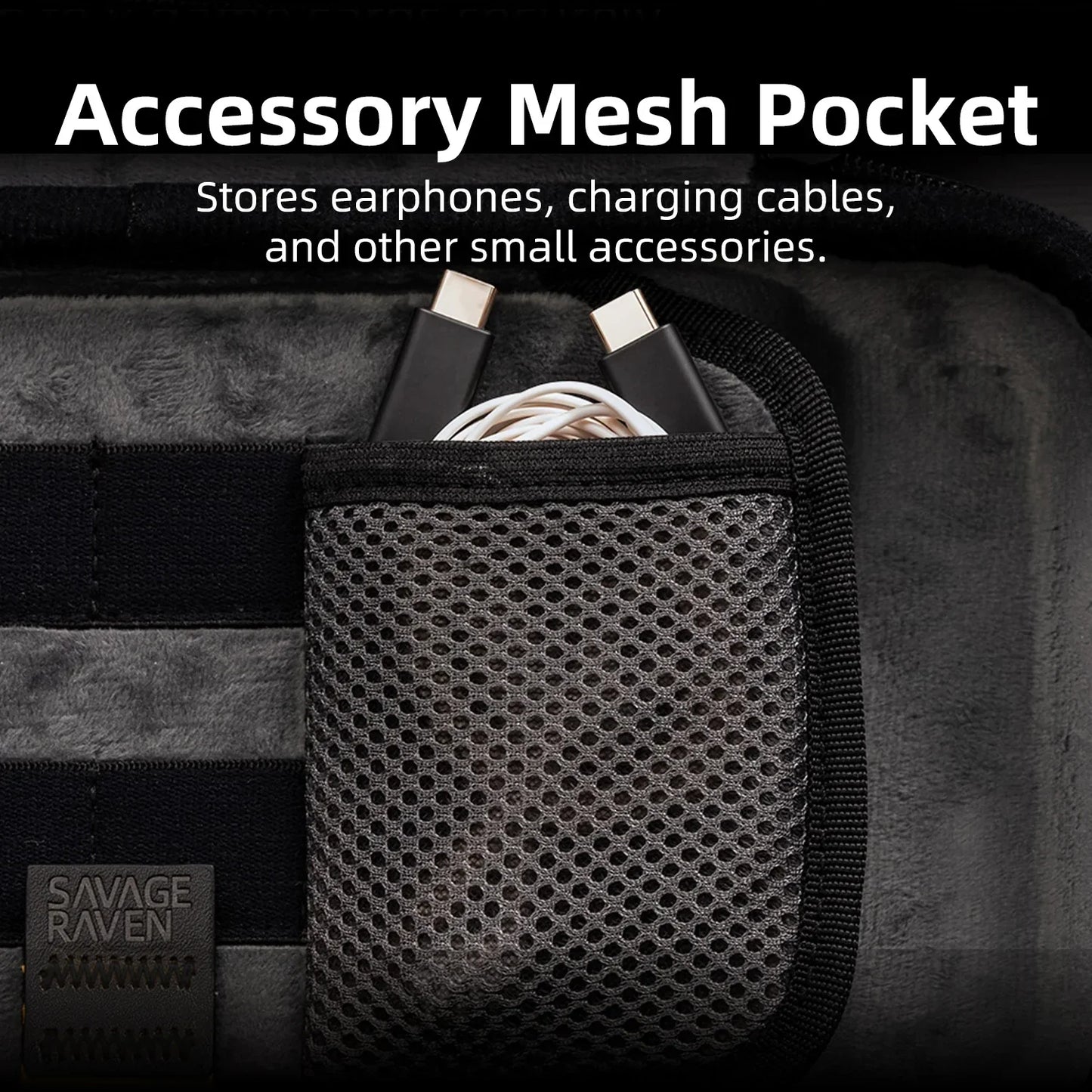 Savage Raven by Skull & Co. EDC Case Carrying Pouch Portable Hard Shell Storage Bag for Nintendo Switch 2