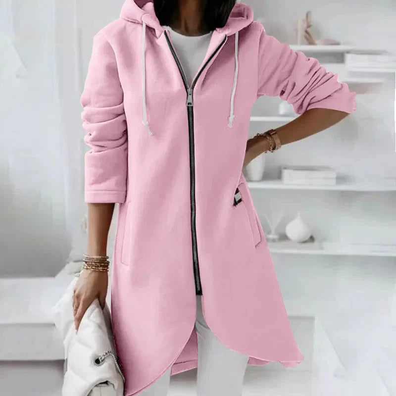 Sudadera urbana con cremallera extragrande para mujer